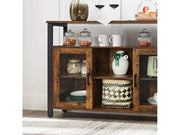 The Shopsite Home-living 100CM Buffet Cabinet with Glass Doors 100CM Buffet Cabinet with Glass Doors