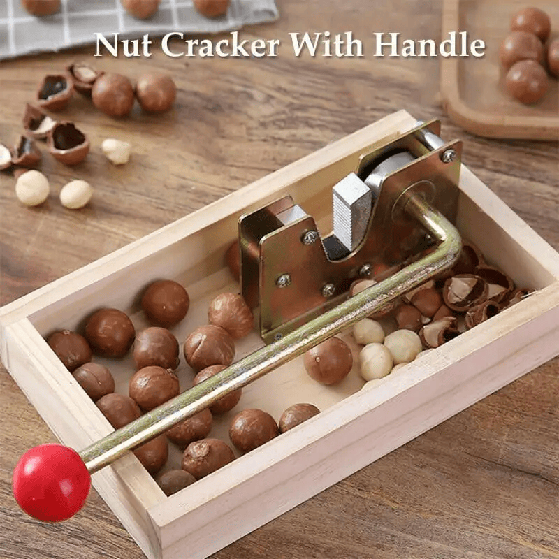Macadamia Nut Opener And Walnut Cracker With Wooden Box – view 6