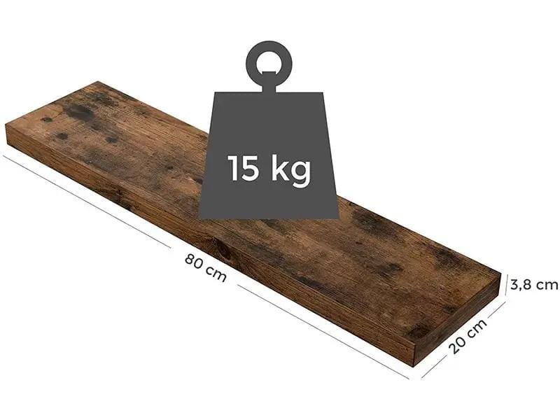 The Shopsite Home-living Floating Shelf 40/60/80- 38mm Thick Floating Shelf 40/60/80- 38mm Thick