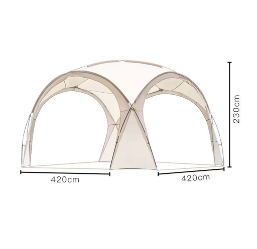 ECOTREK Canopy Dome Canopy Gazebo Tent – 4.2 × 4.2 × 2.3m LCF28517 Dome Canopy Gazebo Tent – 4.2 × 4.2 × 2.3m LCF28517