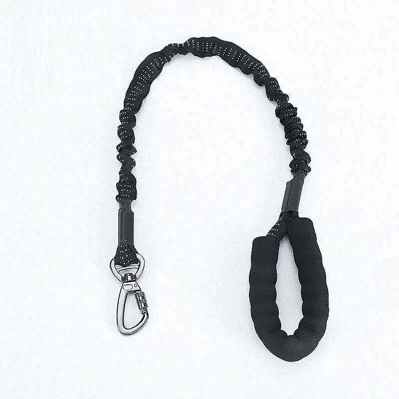 Dog Leash Heavy Duty 80-105cm Shock Absorbing Bungee with Handle BK – view 2