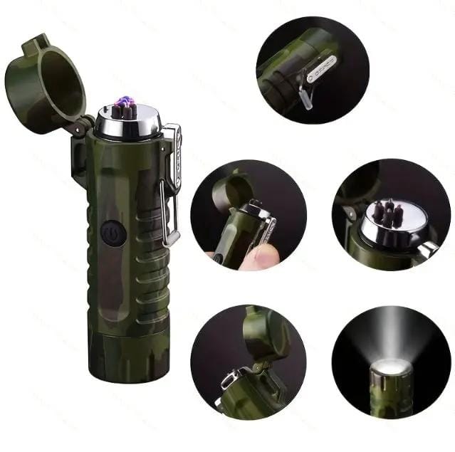 g8buynz Multifunctional Led Electric Arc Lighter With Digital Screen and Led Light Multifunctional Led Electric Arc Lighter With Digital Screen and Led Light