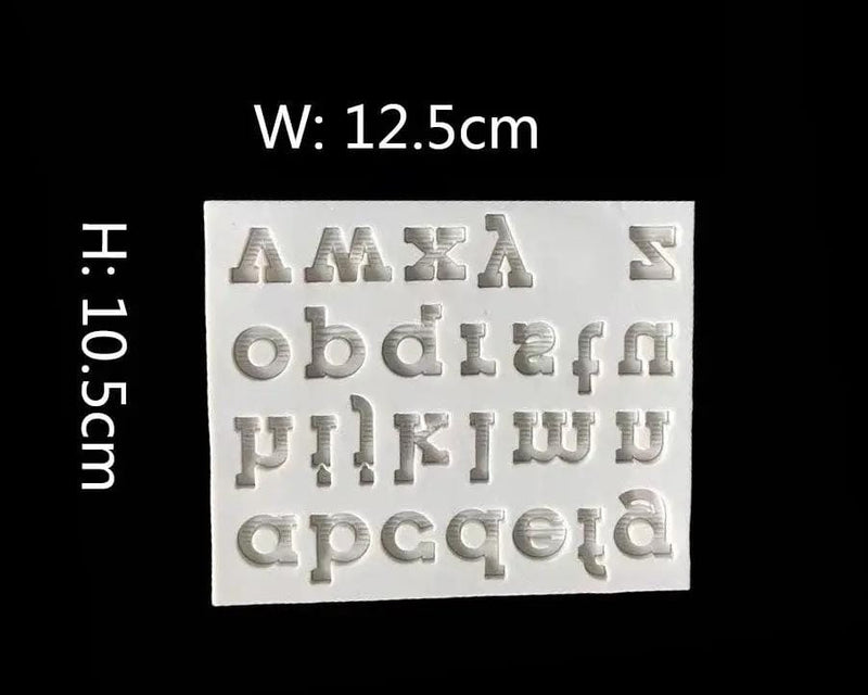 Resin Art NZ Moulds Alphabet Letter Number Moulds - 04  Lowercase Alphabet Letter Number Moulds - 04  Lowercase | NZ