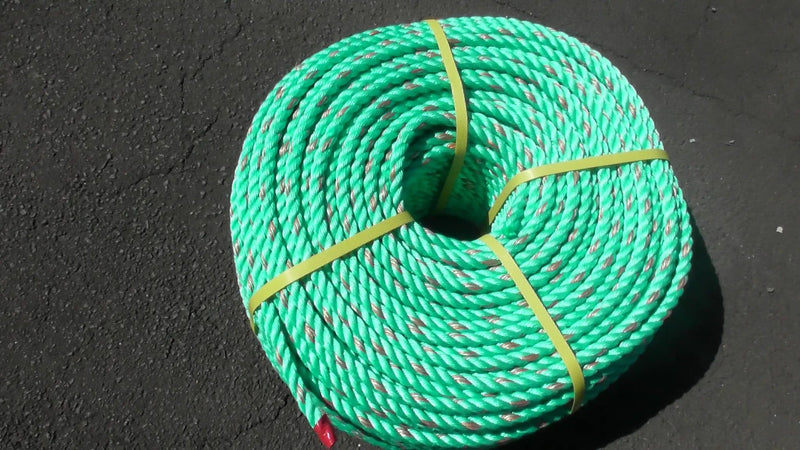 Green Polypropylene rope 12mm x 220 m Coil – view 1