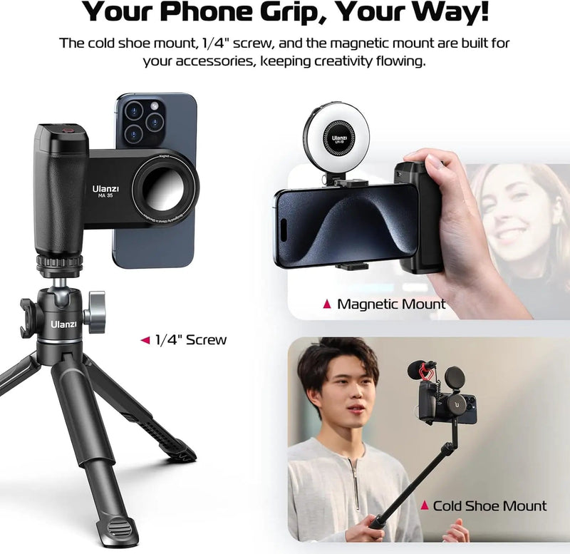 salelink.co.nz Unbranded ULANZI Selfie Phone Tripod Mount ULANZI Selfie Phone Tripod Mount | Action Outdoors NZ