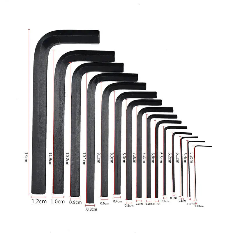 30PC L-Shaped Hex Key Tool Set with Plastic Case - Professional Allen Wrench Set – view 6