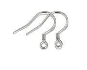 Resin Art NZ Earring Hooks S925 Sterling Silver Earring Hook- One pair S925 Sterling Silver Earring Hook- One pair | NZ