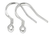 Resin Art NZ Earring Hooks S925 Sterling Silver Earring Hook- One pair S925 Sterling Silver Earring Hook- One pair | NZ