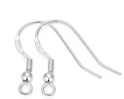 Resin Art NZ Earring Hooks S925 Sterling Silver Earring Hook- One pair S925 Sterling Silver Earring Hook- One pair | NZ