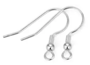 Resin Art NZ Earring Hooks S925 Sterling Silver Earring Hook- One pair S925 Sterling Silver Earring Hook- One pair | NZ