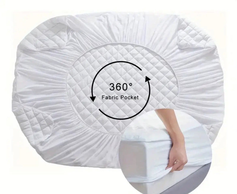 sue-e furniture Mattress Protectors Lux Shield Cotton Waterproof Mattress Protector Single size Lux Shield Cotton Waterproof Mattress Protector Single size