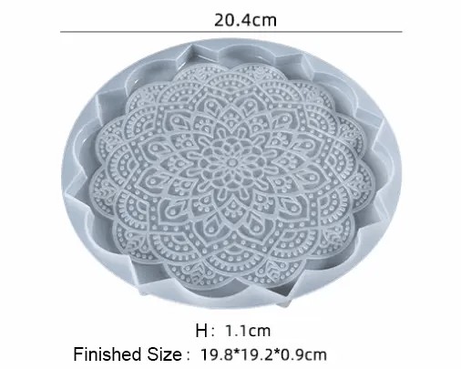 Resin Art NZ Moulds Coaster Moulds - Mandala Coaster Moulds - Mandala | NZ