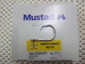MUSTAD General Mustad #17R  x 100pc Mustad 17R Snapper Hooks 100pc Box for Saltwater