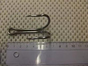 Sea fish HOOKS Double Tuna Wriggled Barbless Size 10/0 Sea Fish Double Tuna Wriggled Barbless Hook Size 10 0