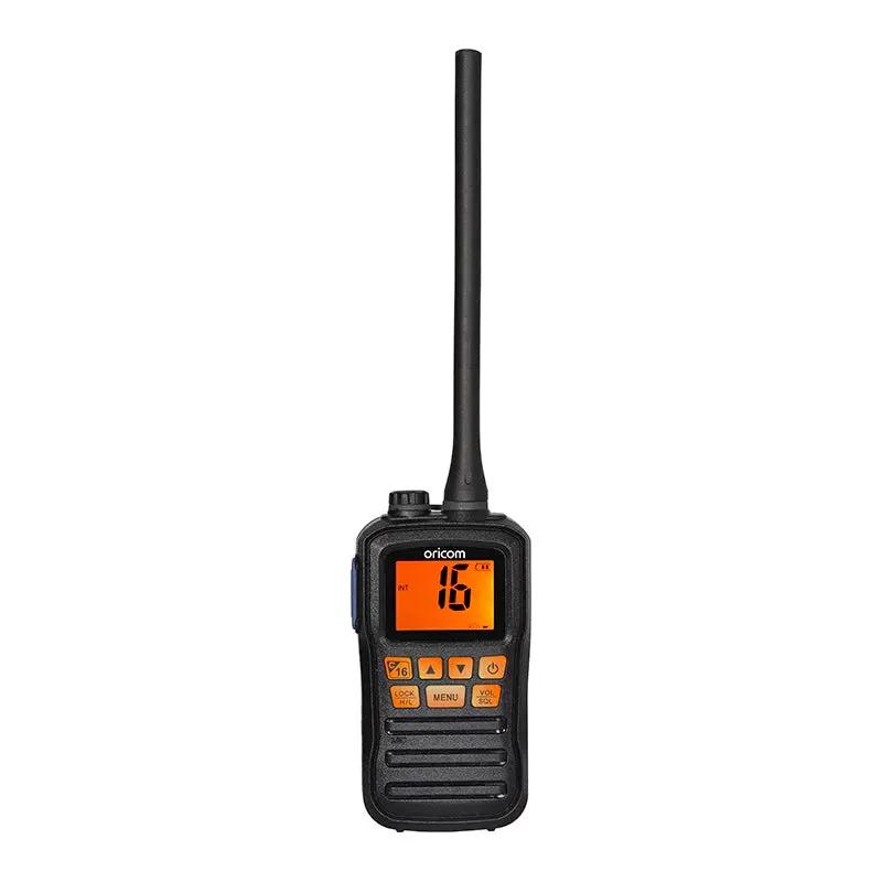 Oricom VHF Marine Radio VHF 3W Marine Portable IPX7 BLACK VHF 3W Marine Portable IPX7 BLACK