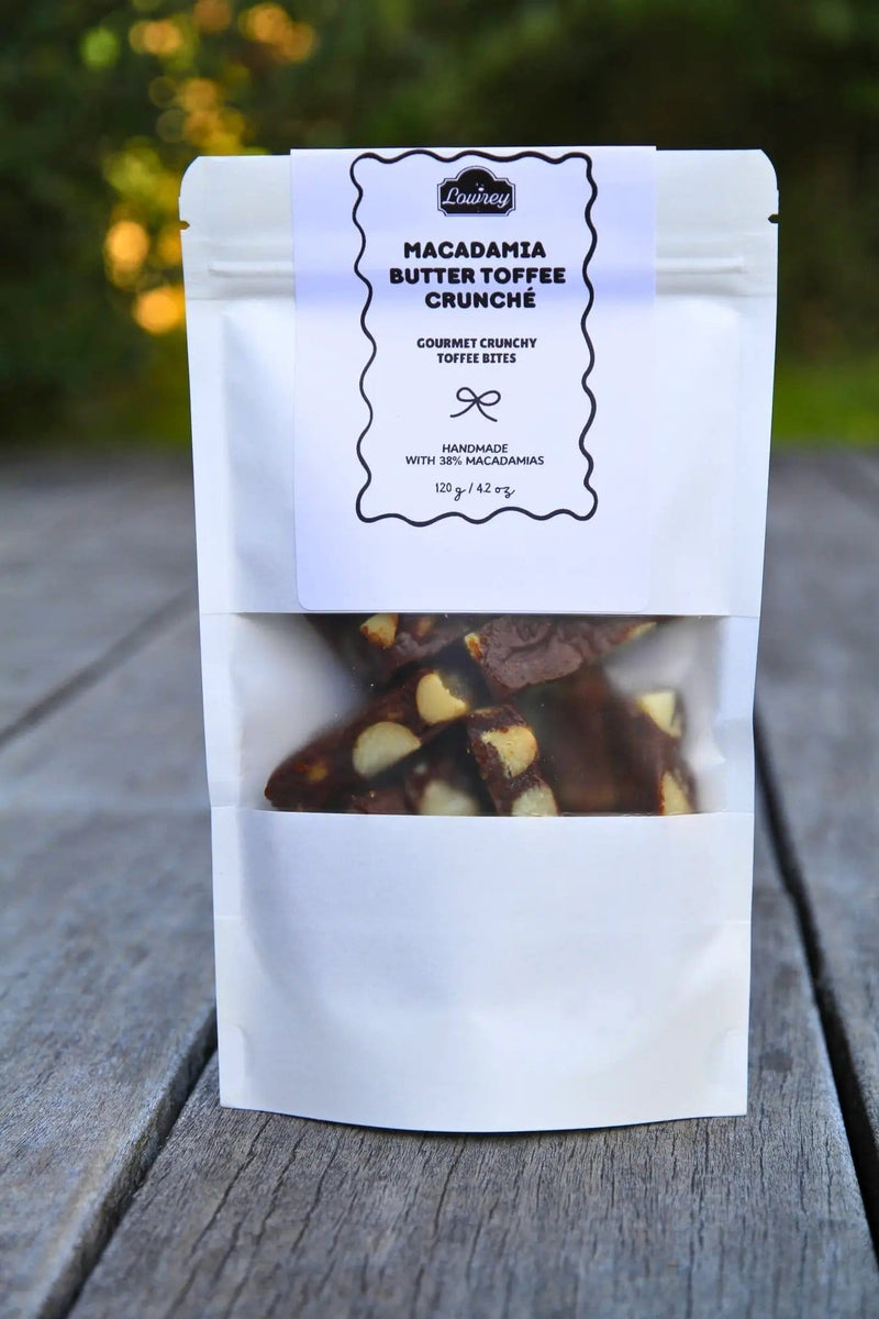Lowrey Foods NOUGAT Lowrey Macadamia Butter Toffee Crunché 120g | NZ Gift Lowrey Macadamia Butter Toffee Crunché 120g | NZ Gift