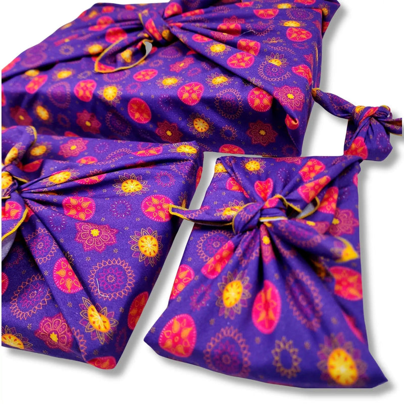 Marigold Mandala - 4 Furoshiki Gift Wraps – view 4