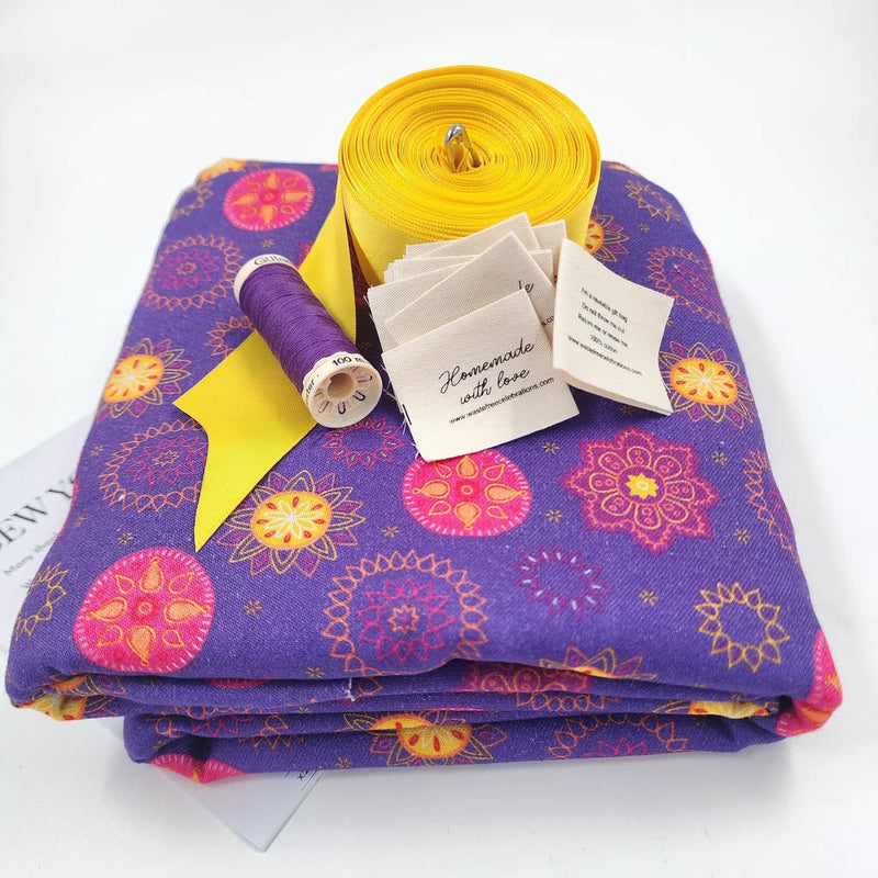 Waste Free Celebrations Marigold Mandala (SYO Reusable Gift Bag Set) Marigold Mandala (SYO Reusable Gift Bag Set)