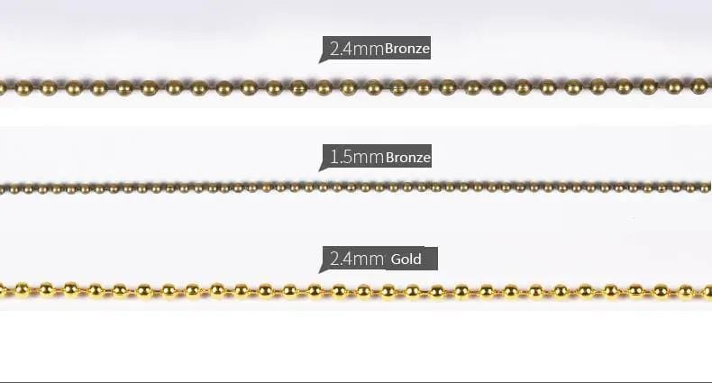 Resin Art NZ Bead Chain Metal Ball Bead Chain Cord Metal Ball Bead Chain Cord | NZ