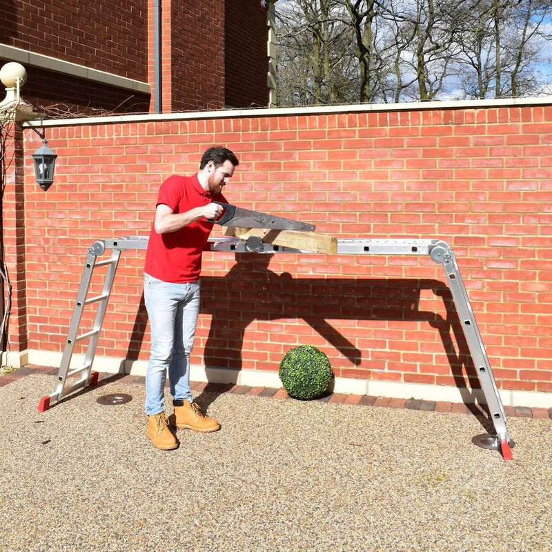 Kiwi Grab Kiwi Grab Ladder Multi Purpose 4.7m with two platforms folding ladder Ladder Multi Purpose 4.7m with two platforms folding ladder