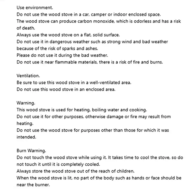 salelink.co.nz Unbranded Camping Wood Stove Camping Wood Stove | Action Outdoors NZ