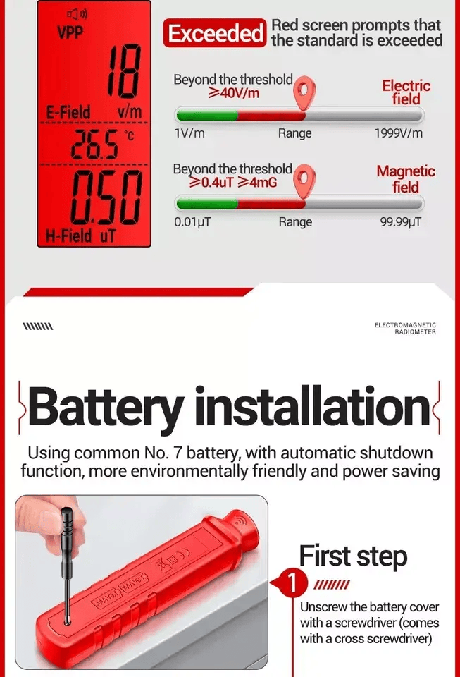 salelink.co.nz Unbranded Radiation Detector Radiation Detector | Action Outdoors NZ