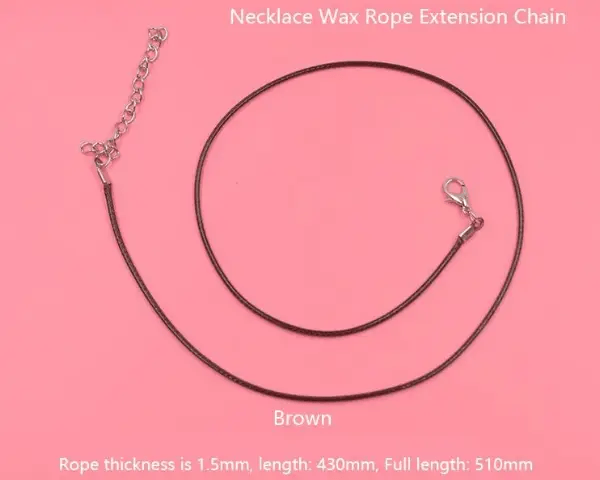 Resin Art NZ Necklace Wax Rope Necklace Wax Rope Extension Chain Cord Necklace Wax Rope Extension Chain Cord | NZ