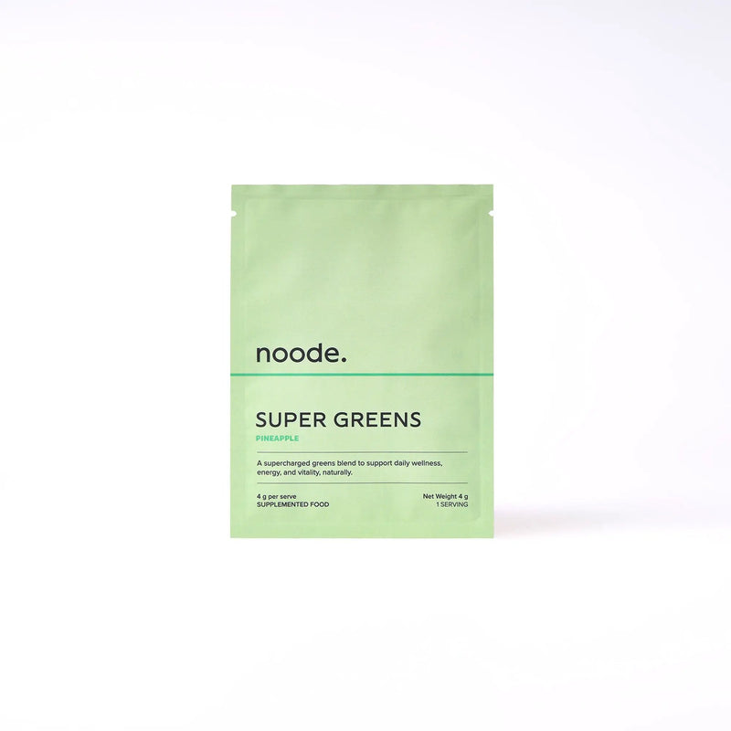 Noode Super Foods Super Greens - Pineapple Single Serve Noode Super Greens Pineapple Powder Herbal Supplement