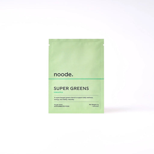 Noode Super Foods Super Greens - Pineapple Single Serve Noode Super Greens Pineapple Powder Herbal Supplement