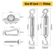 Triangular Shade Sail Hardware Pack Mounting Accessory – view 5