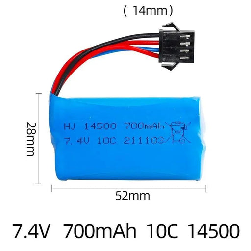 dealonline.co.nz dealonline.co.nz 7.4V 700mAh LiPo RC Car Battery 10C Rechargeable Pack 7.4V 700mAh LiPo RC Car Battery 10C Rechargeable
