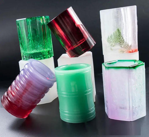DIY Plant Pot mould, Cube and Cylinder Resin Planter moulds, Square Silicone moulds, DIY Flower Pot moulds, Pen – view 1