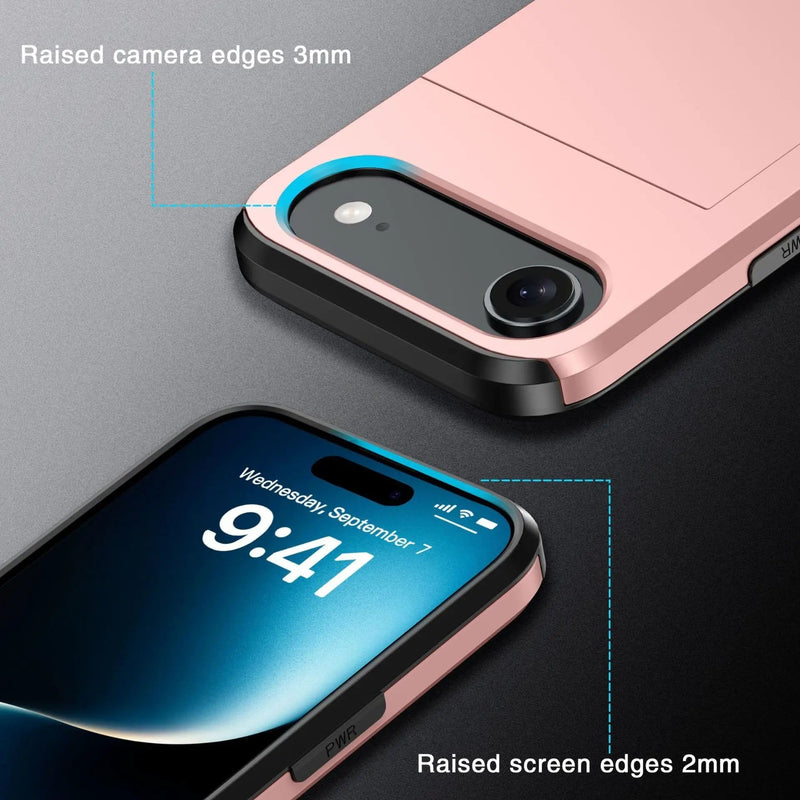 iPhone 17 Air Case - Card Holder Shockproof Rugged (PR9107) – view 8