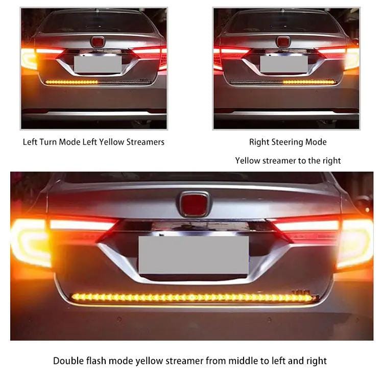 LED Tailgate Light Bar Strip 12V Flexible Switchback Red Amber Turn Signal Light – view 3