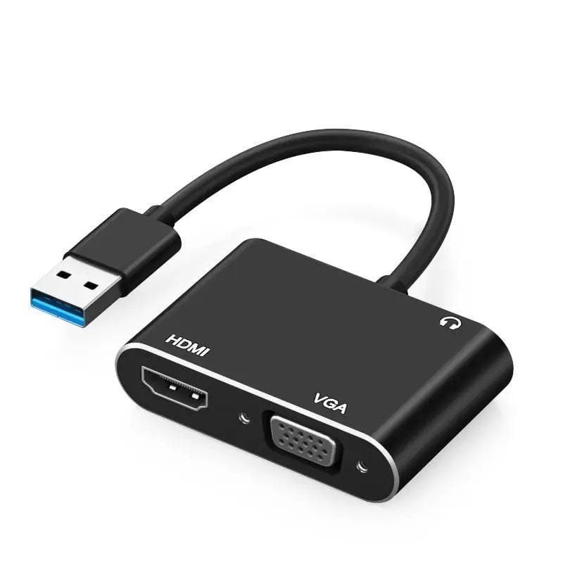 USB to HDMI/ VGA/ 3.5MM Headphone Adapter – view 1