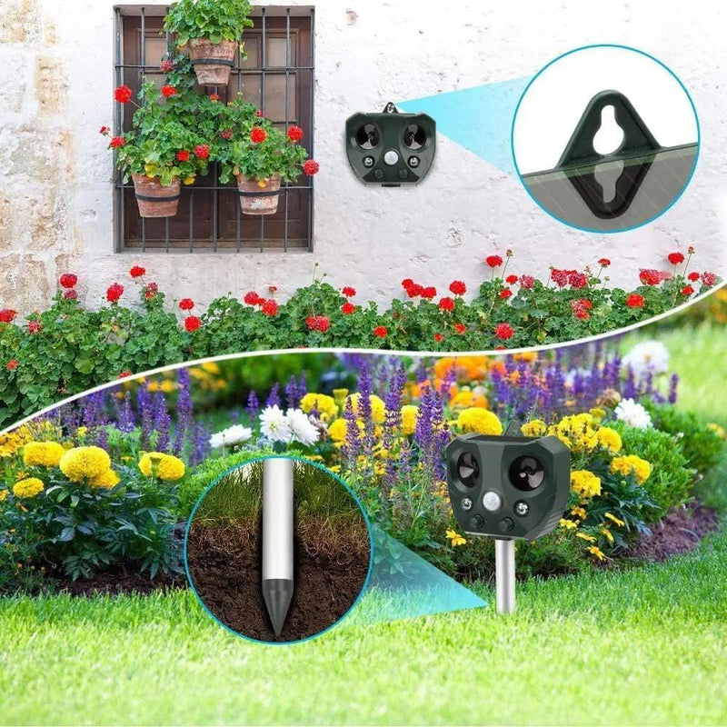 Solar Ultrasonic Bird Repeller Pest Animal Possum Deterrent – view 7
