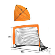 salelink.co.nz Unbranded 2PCS Soccer Goal Net 2PCS Soccer Goal Net Portable For Kids Training