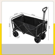 Foldable Outdoor Trolley Picnic Camping Cart 360° Rotating Wheels – view 4