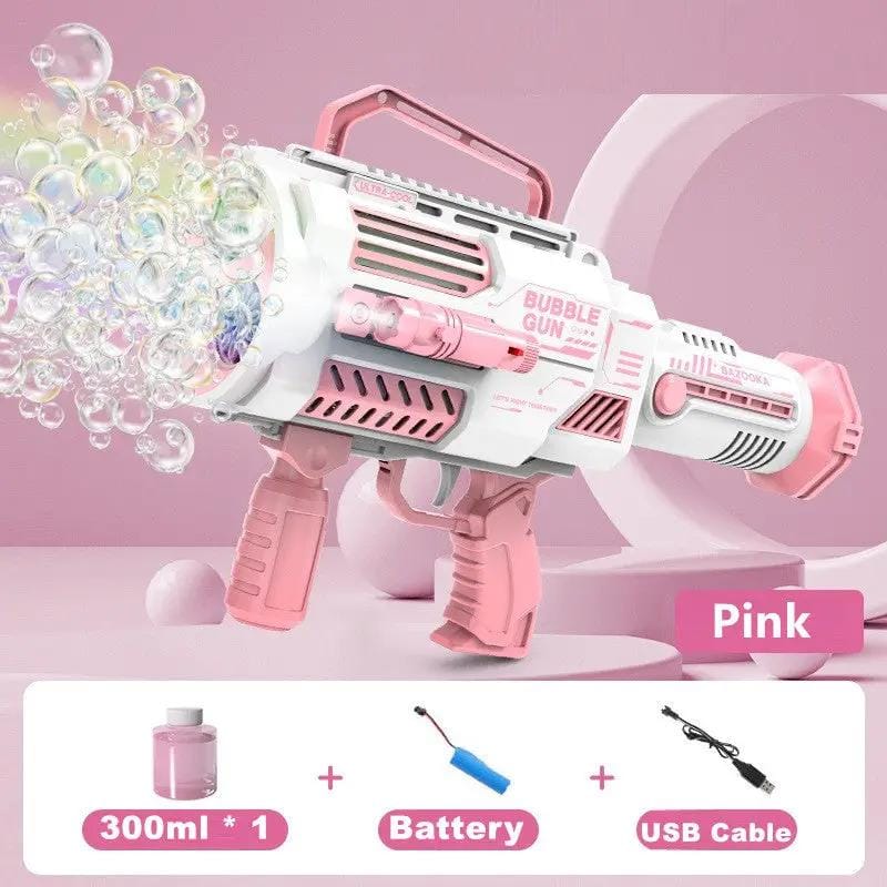Large Rechargeable Rocket Bubble Gun + Flashlight (43cm) – view 1