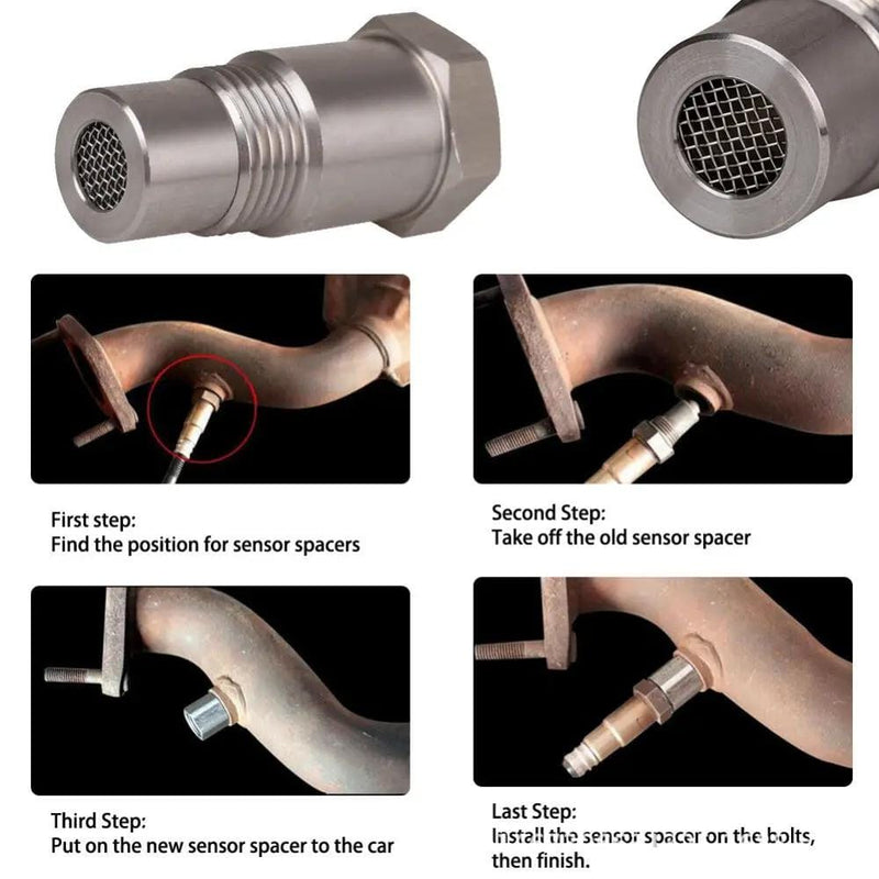 Oxygen O2 Sensor Spacer Adapter Bung Catalytic Converter Fix Check Engine Light – view 5