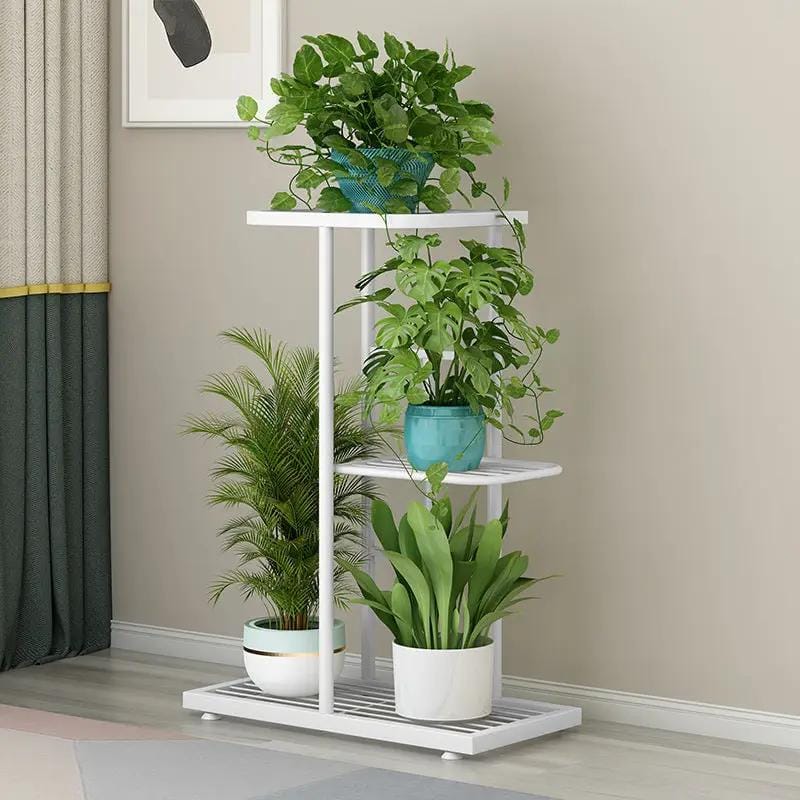 3 Layer Flower Stand Plant Shelf - White – view 3
