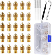 25PCS MK8 3D Printer Extruder Brass Nozzles for Creality Ender 3 – view 1