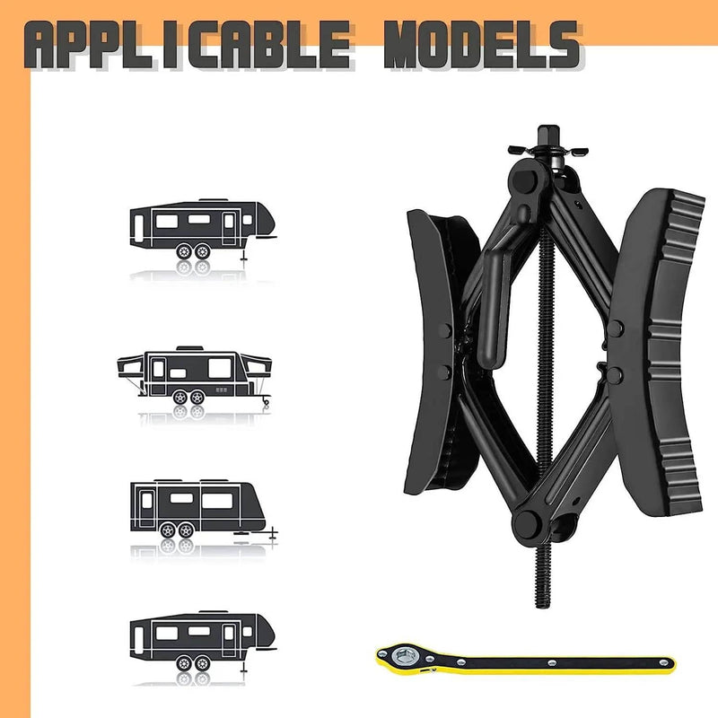 RV Wheel Chock Stabilizer Camper Scissor – view 2