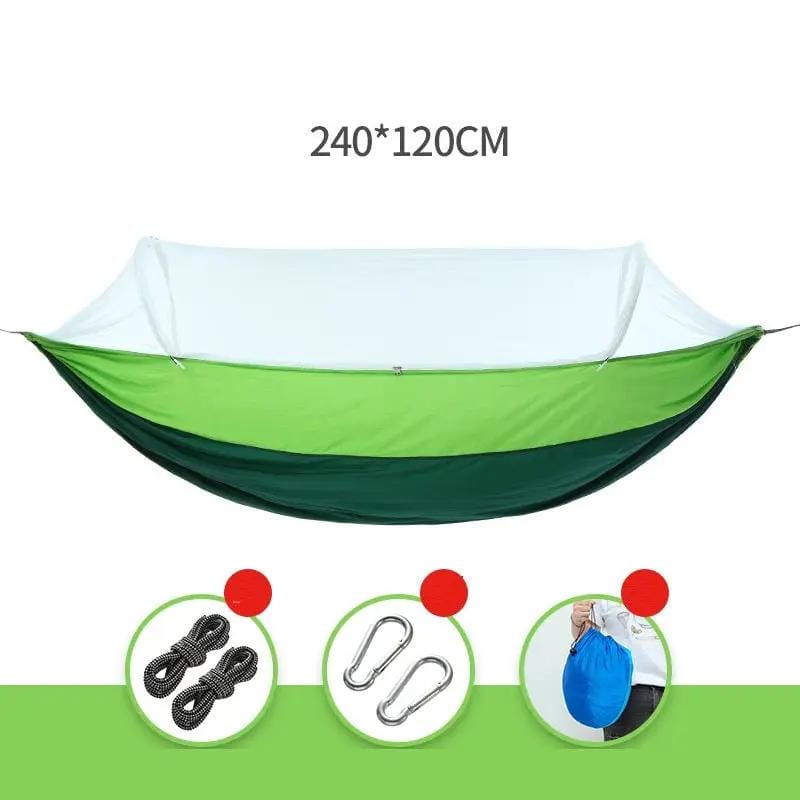 ECOTREK-Portable Automatic Quick-Open Mosquito Hammock with Net THTF7013 by ECOTREK