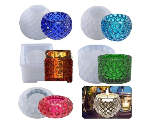Candle Jewelry Storage Moulds Set for DIY Craft and Resin Art – view 1