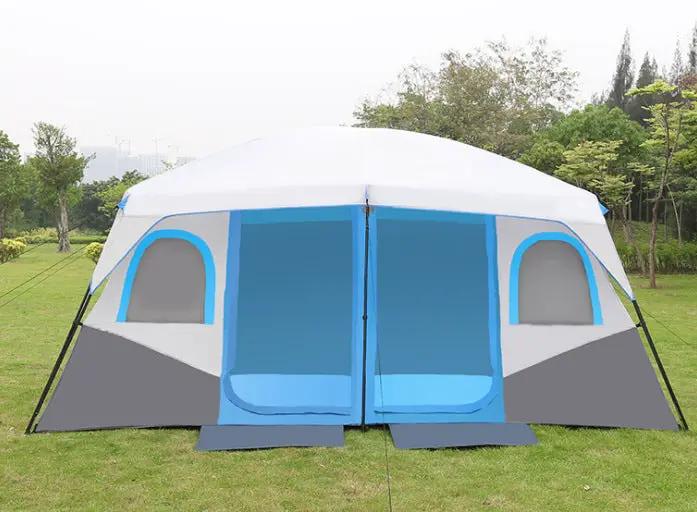 Camping Tent 420x305x210cm - Blue/Grey/White – view 2