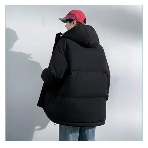 dealonline.co.nz dealonline.co.nz Men's Winter Jacket Black XL - 4XL Mens Black Hooded Puffer Jacket Oversized XL To 4XL