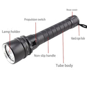 Scuba Diving Flashlight 5000Lumens Tactical Hunting Torch – view 7