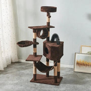 Cat Tree Scratching Post with Mouse 150CM - Light Grey – view 5