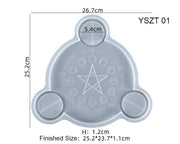 Resin Art NZ Moulds Candle Holder Moulds - Moon Phases Candle Holder Moulds - Moon Phases | NZ